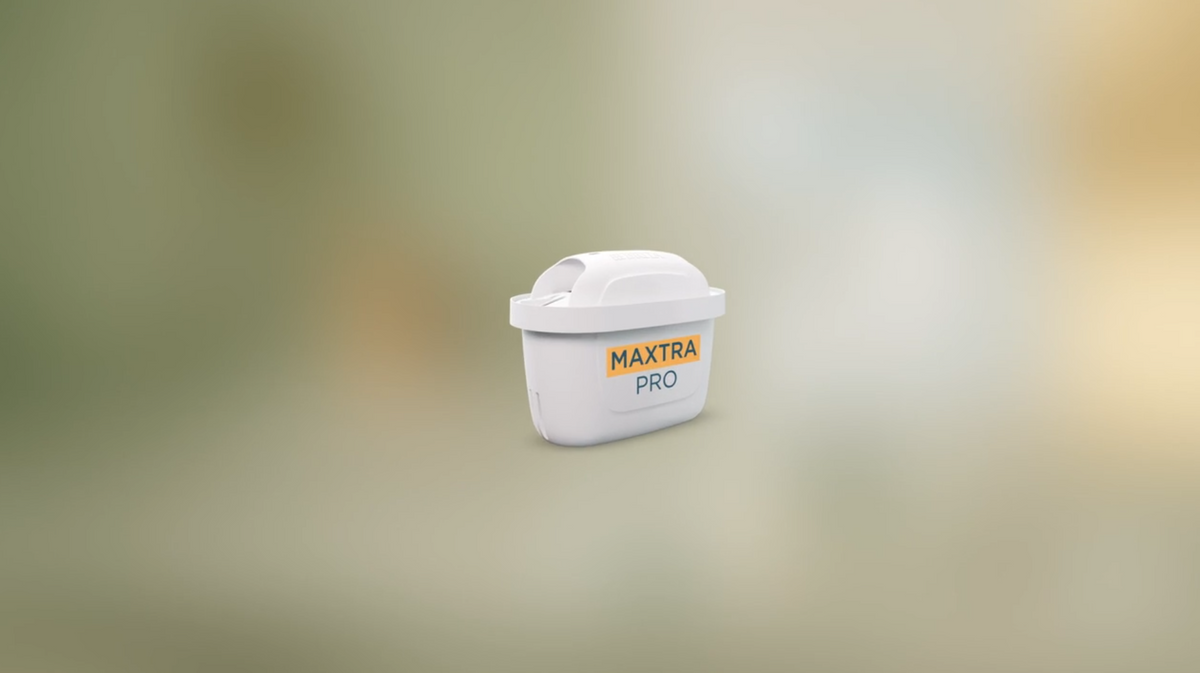 Video laden: Video animation of a MAXTRA PRO Limescale Expert Water Filter cartridge, which shows the single filter stages inside the cartridge.
